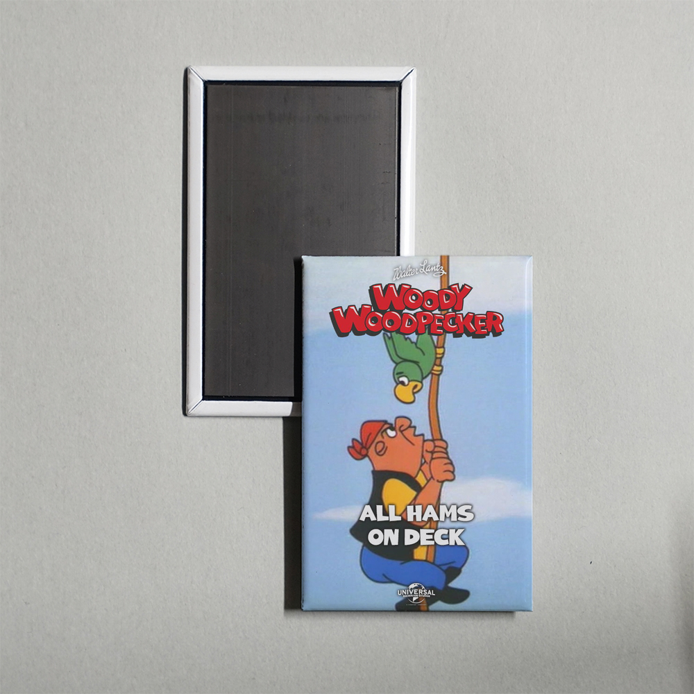 All Hams on Deck Mini Movie Fridge Magnet