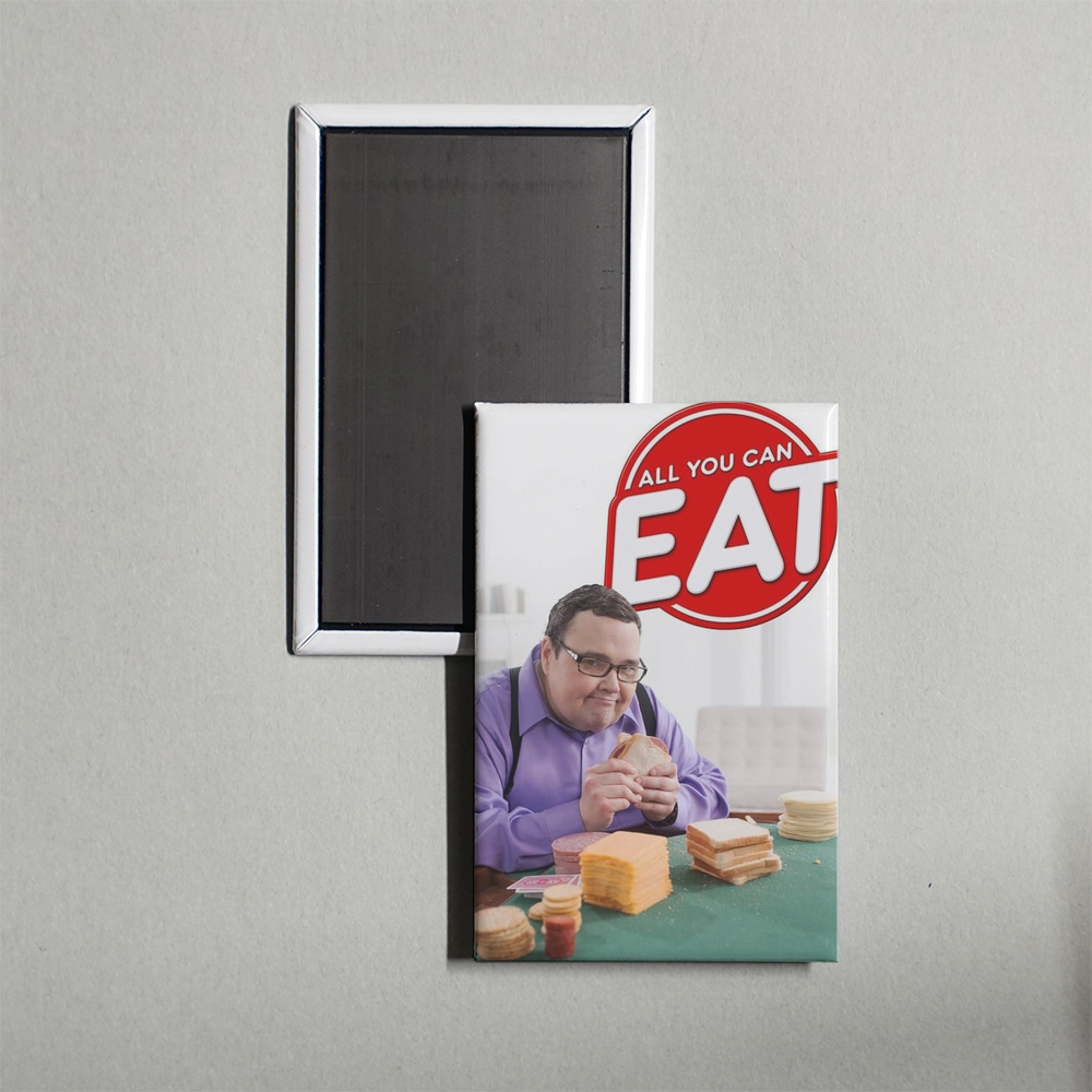 All You Can Eat TV Show Fridge Magnet