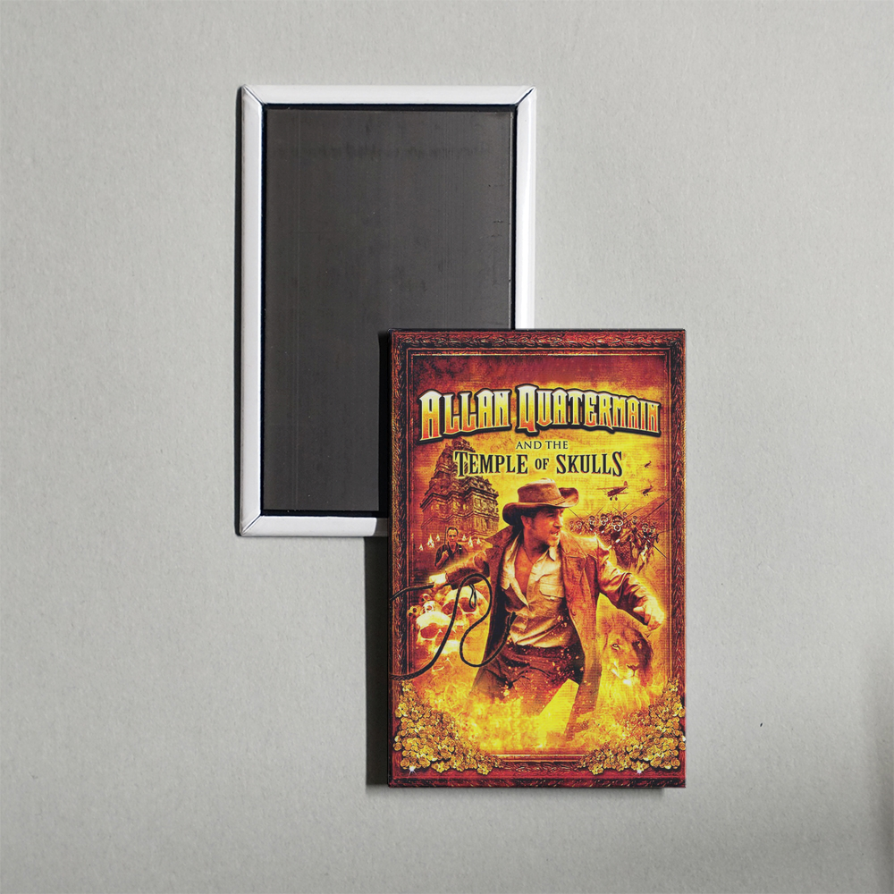Allan Quatermain and the Temple of Skulls Mini Movie Fridge Magnet
