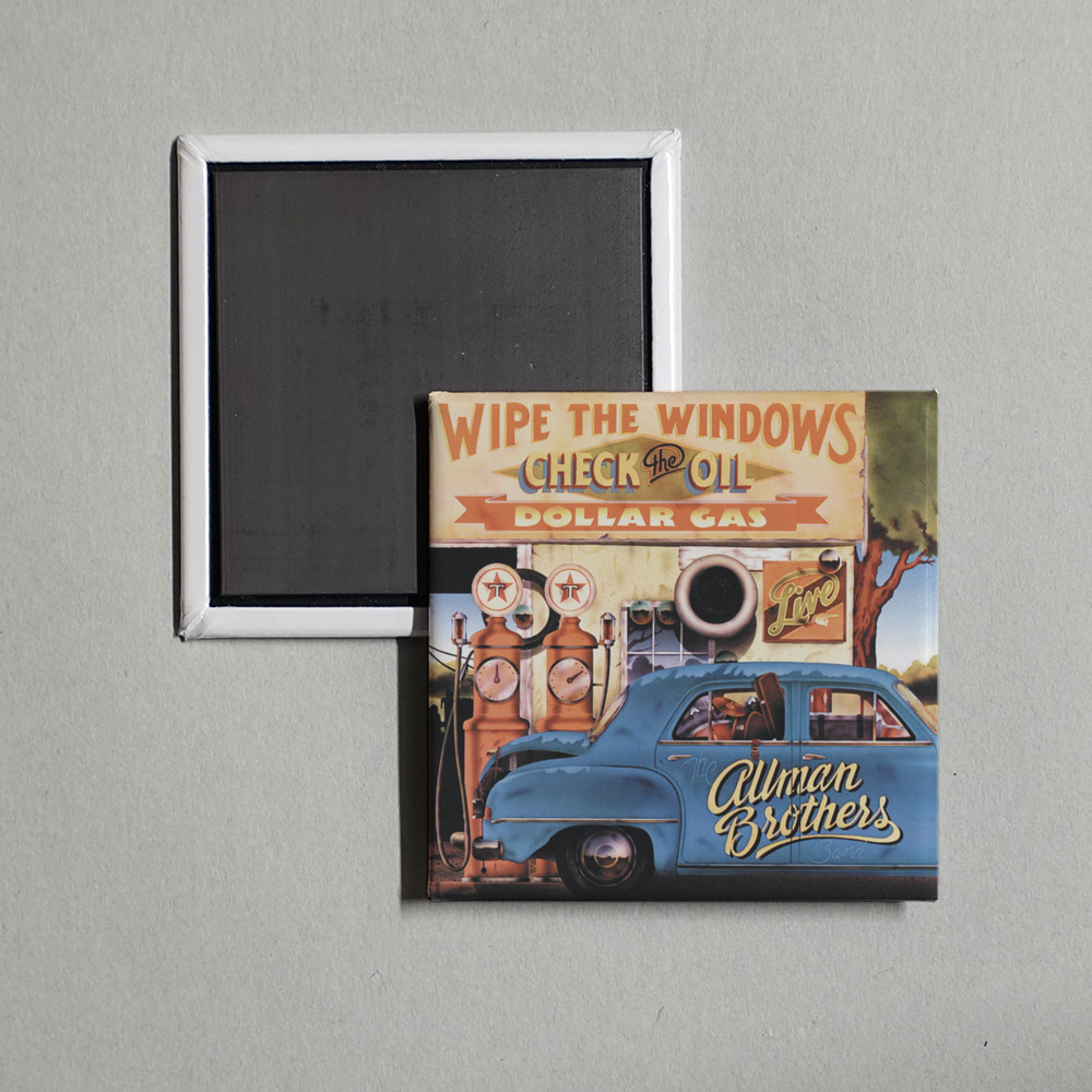 Allman Brothers Band - Wipe The Windows, Check The Oil, Dollar Gas (Live) Album Cover Fridge Magnet