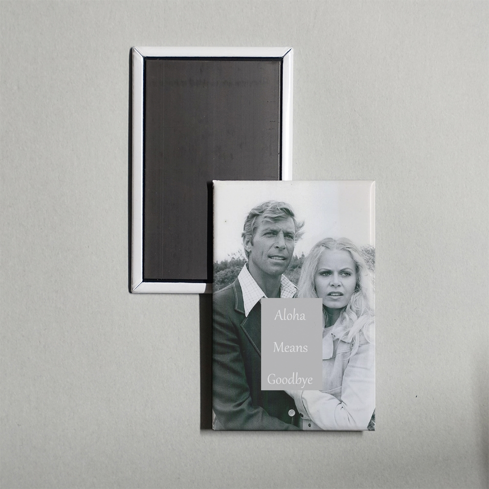 Aloha Means Goodbye Mini Movie Fridge Magnet