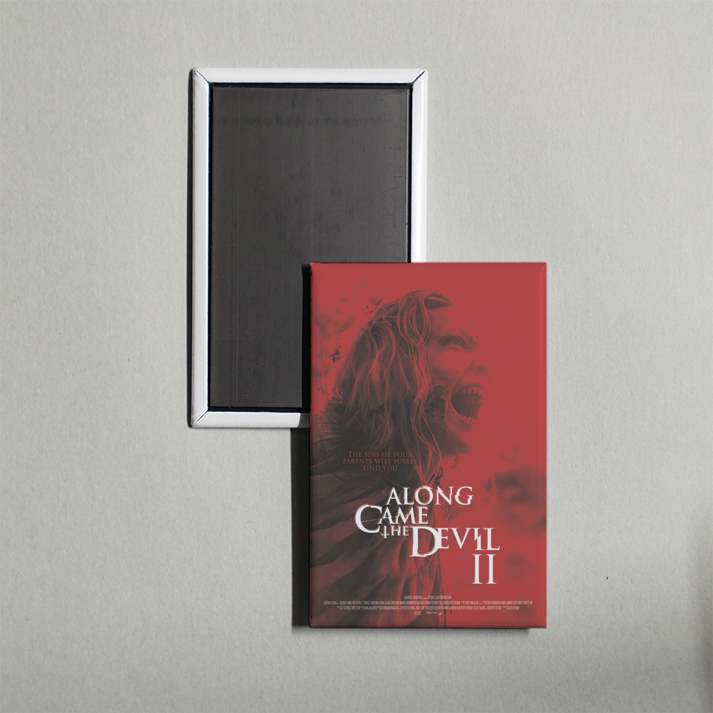 Along Came the Devil II Mini Movie Fridge Magnet