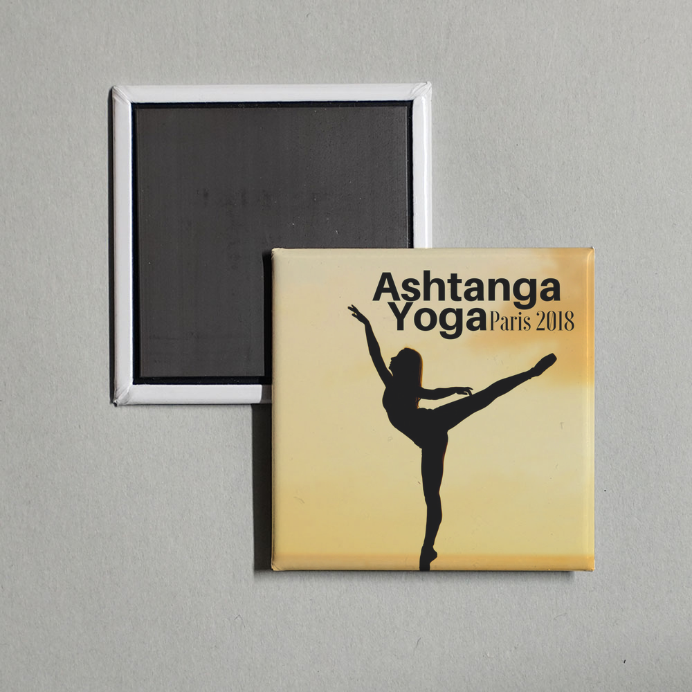 Alpha Touré - Ashtanga Yoga Paris 2018 - Musique Asiatique Instrumentale pour le Yoga pour la Relaxation Album Cover Fridge Magnet