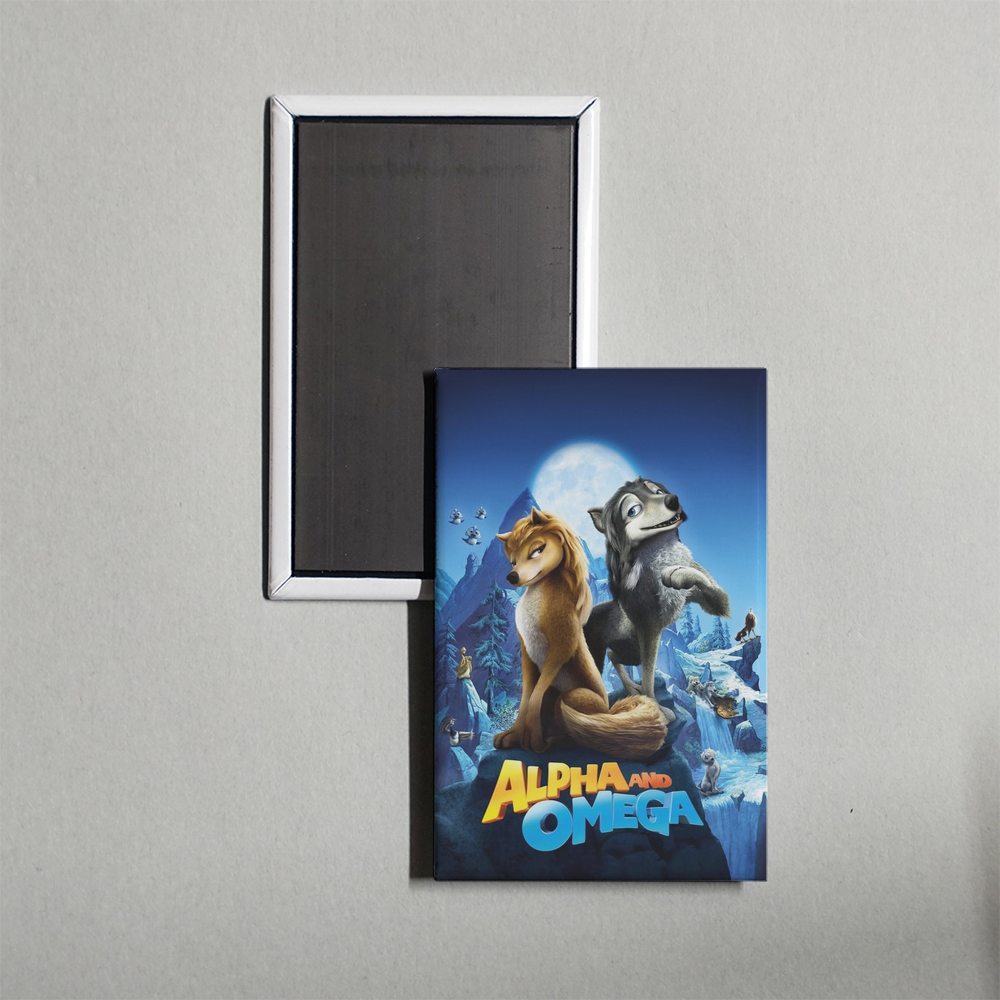 Alpha and Omega Mini Movie Fridge Magnet
