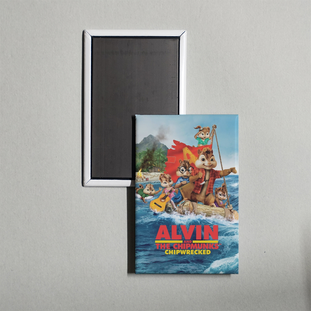 Alvin and the Chipmunks Chipwrecked Mini Movie Fridge Magnet