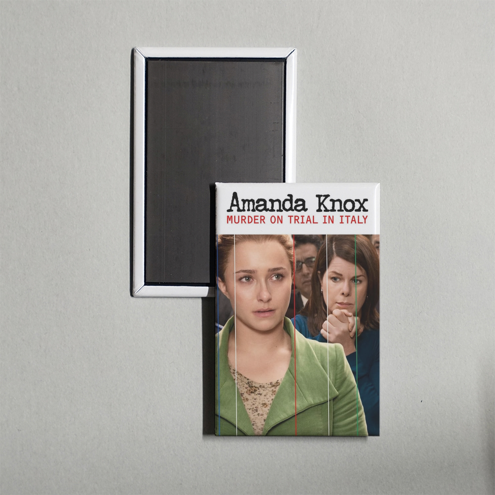 Amanda Knox Murder on Trial in Italy Mini Movie Fridge Magnet