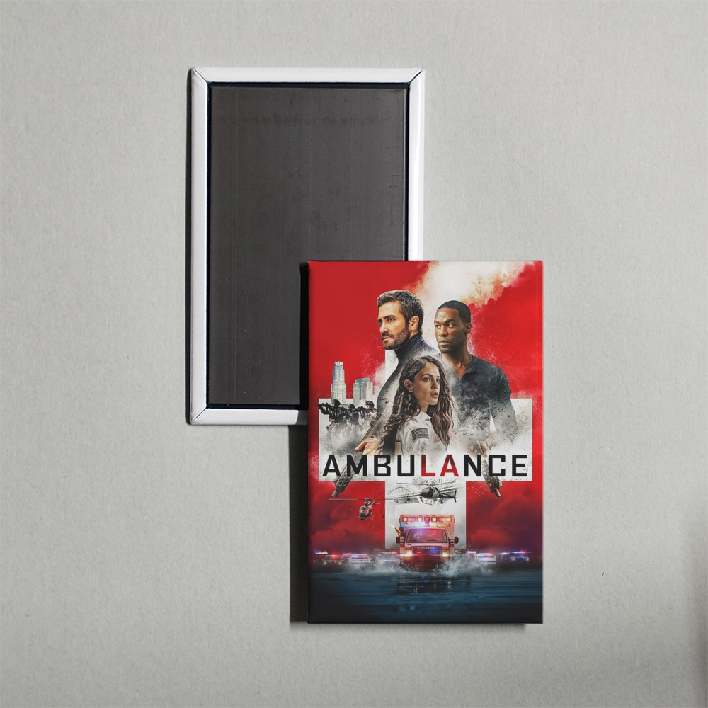 Ambulance Mini Movie Fridge Magnet
