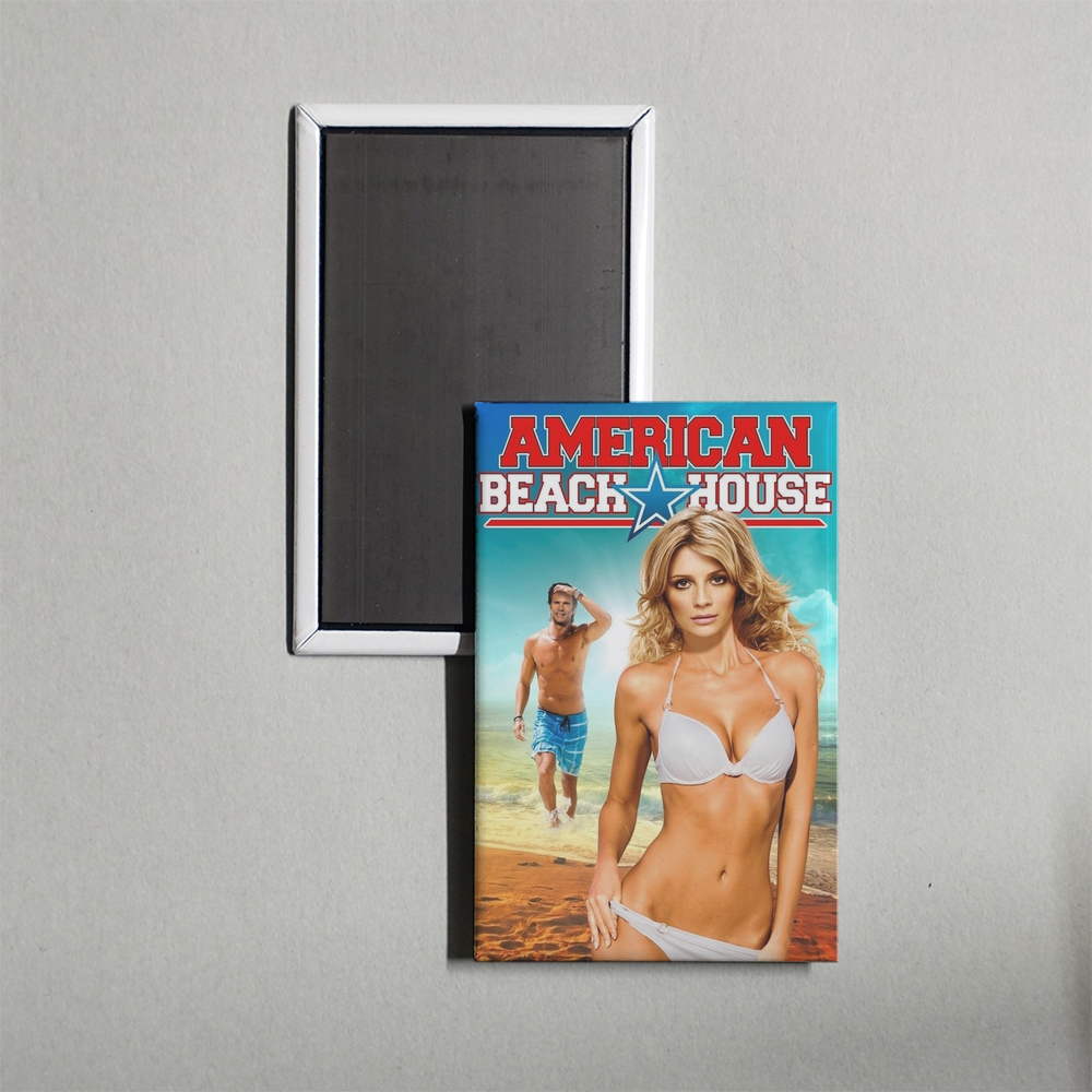 American Beach House Mini Movie Fridge Magnet