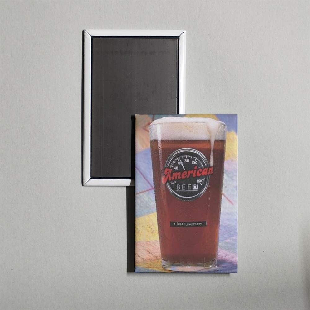 American Beer Mini Movie Fridge Magnet