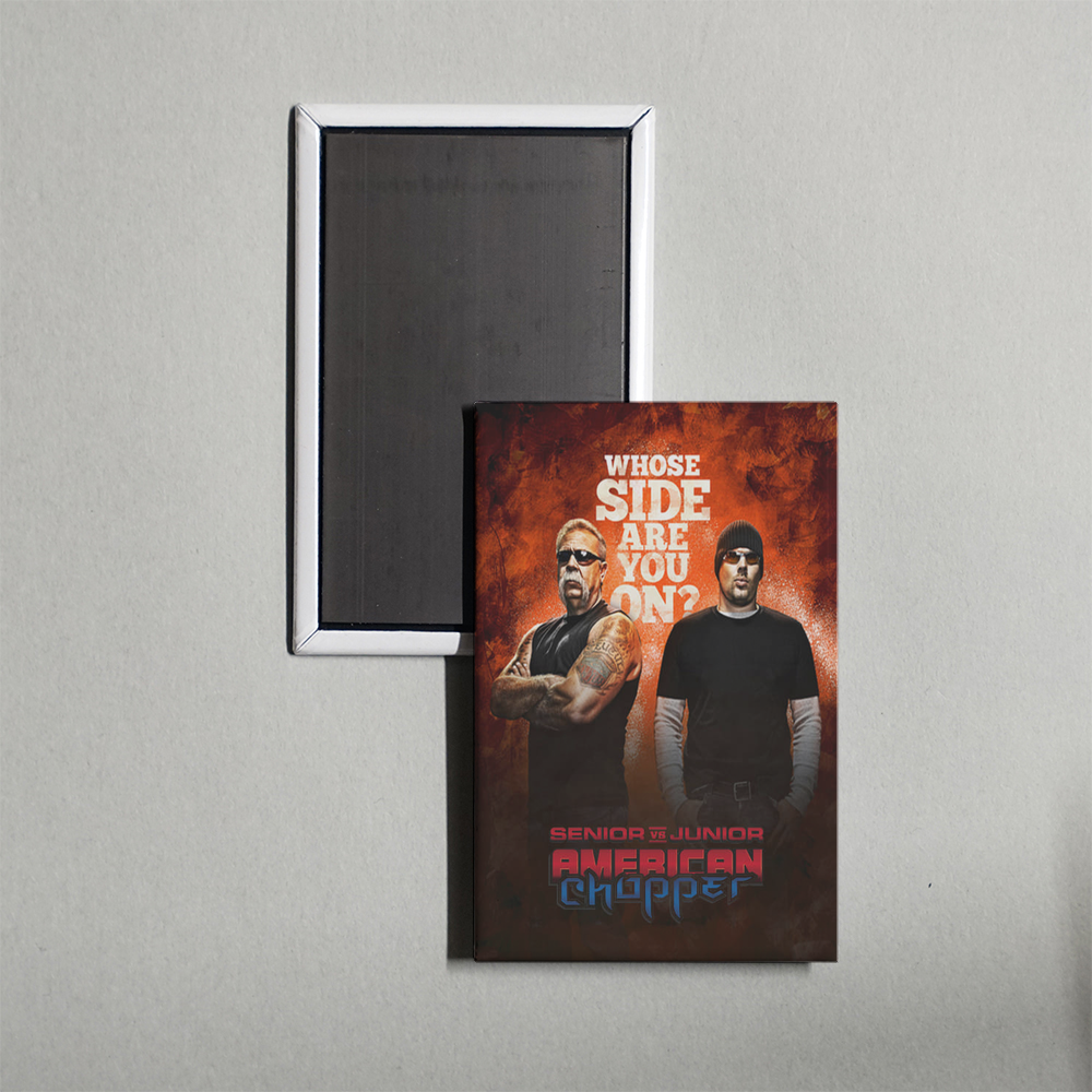 American Chopper Senior vs Junior TV Show Fridge Magnet