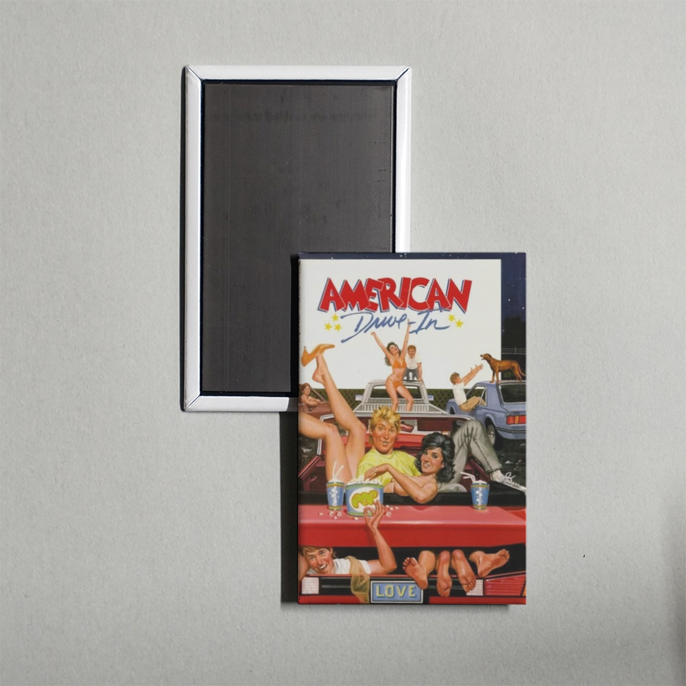 American Drive-In Mini Movie Fridge Magnet