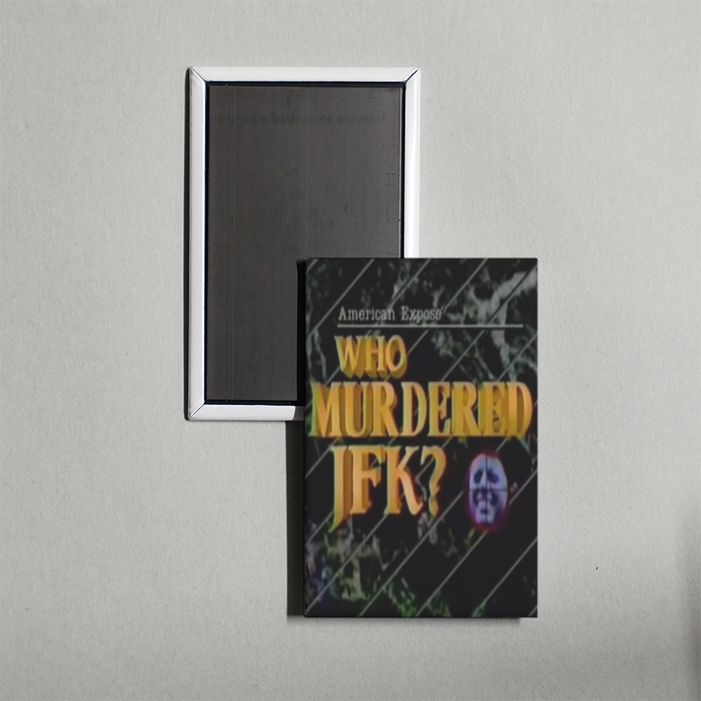 American Expose Who Murdered JFK Mini Movie Fridge Magnet