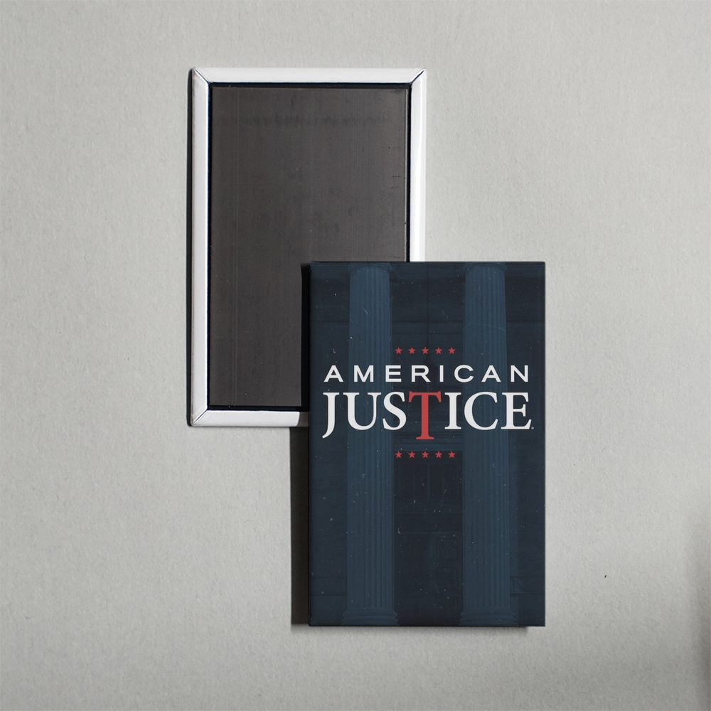 American Justice TV Show Fridge Magnet