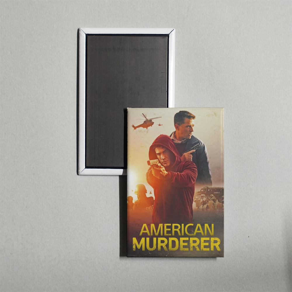 American Murderer Mini Movie Fridge Magnet