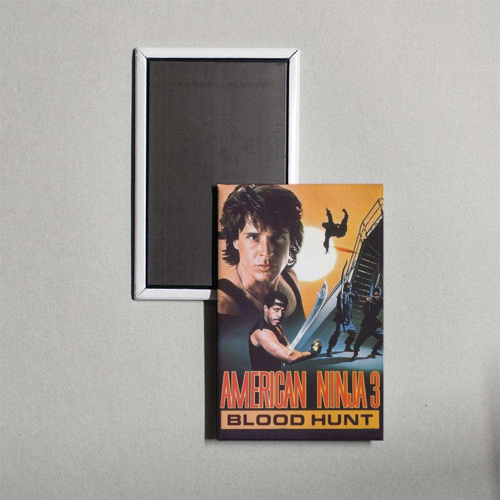 American Ninja 3 Blood Hunt Mini Movie Fridge Magnet