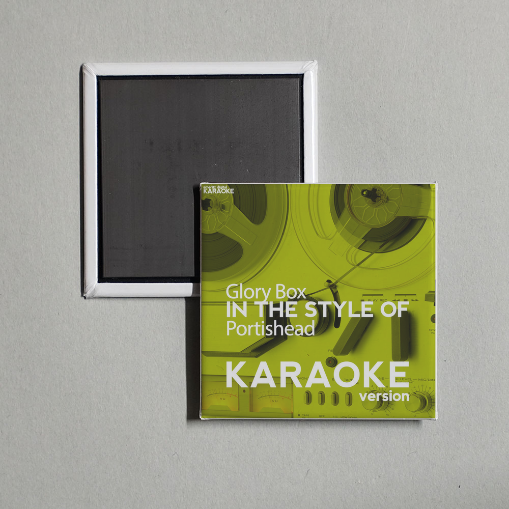 Ameritz Digital Karaoke - Glory Box (In the Style of Portishead) [Karaoke Version] - Single Album Cover Fridge Magnet
