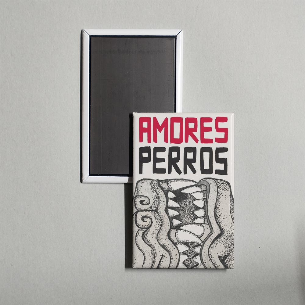 Amores Perros Mini Movie Fridge Magnet
