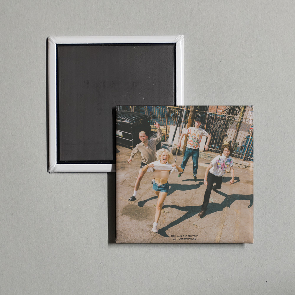 Amyl and The Sniffers - Cartoon Darkness Album Cover Fridge Magnet