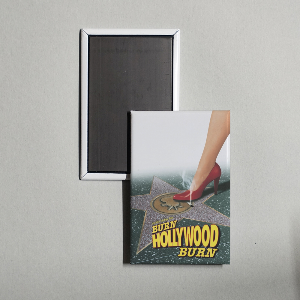An Alan Smithee Film Burn, Hollywood, Burn Mini Movie Fridge Magnet