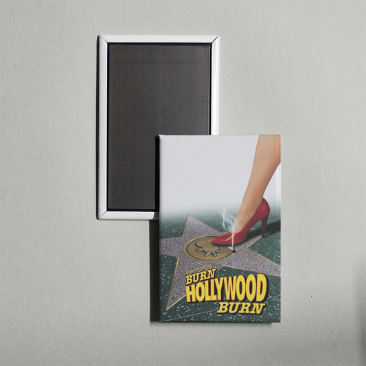 An Alan Smithee Film Burn, Hollywood, Burn Mini Movie Fridge Magnet