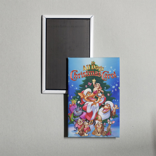 An All Dogs Christmas Carol Mini Movie Fridge Magnet