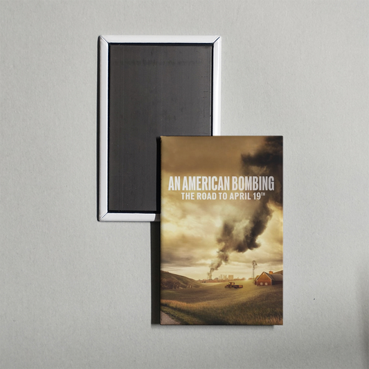 An American Bombing The Road to April 19th Mini Movie Fridge Magnet