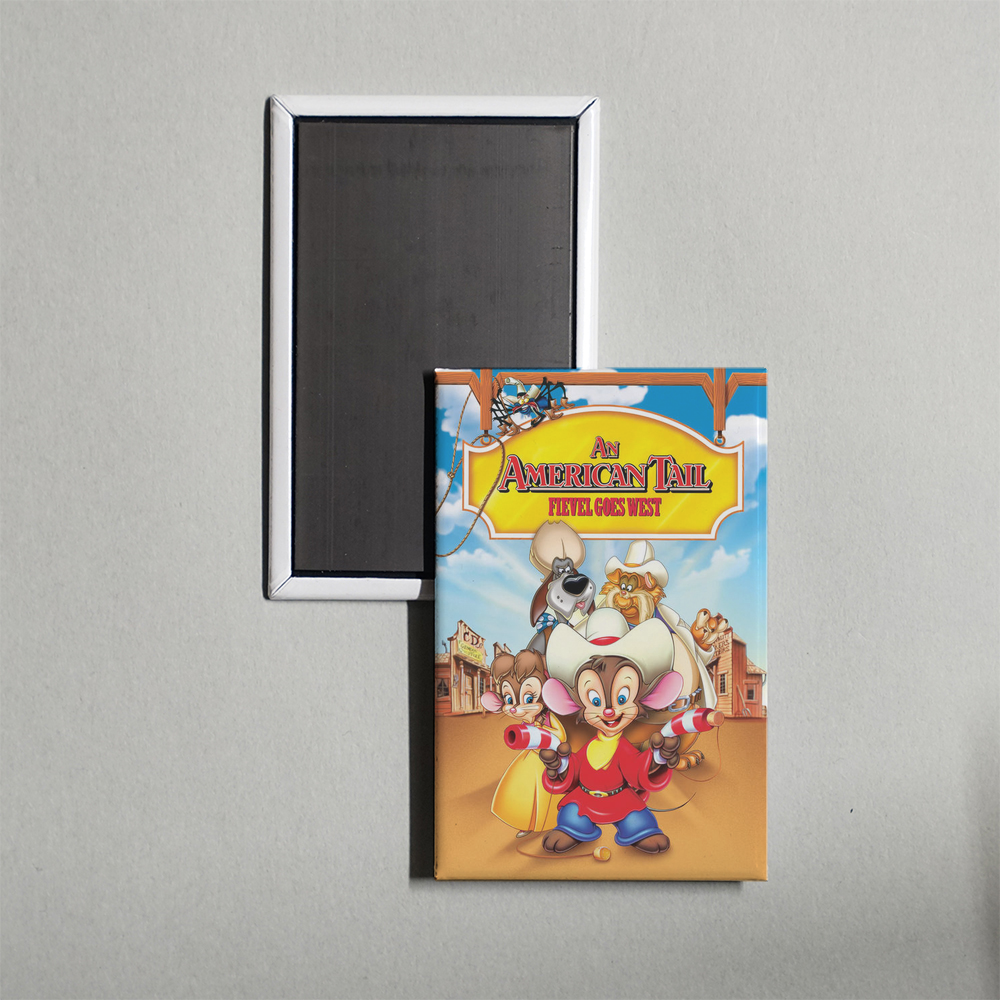 An American Tail Fievel Goes West Mini Movie Fridge Magnet