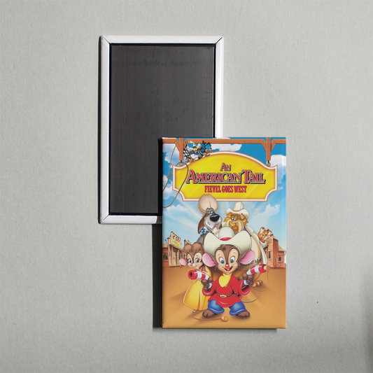 An American Tail Fievel Goes West Mini Movie Fridge Magnet