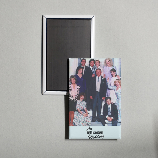 An Eight Is Enough Wedding Mini Movie Fridge Magnet