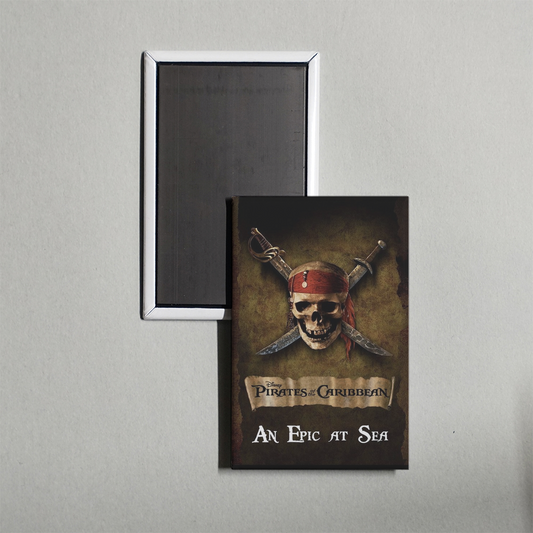 An Epic At Sea The Making of Pirates of the Caribbean The Curse of the Black Pearl Mini Movie Fridge Magnet