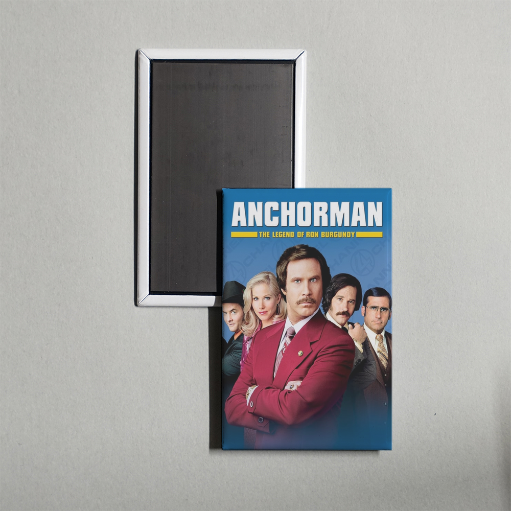 Anchorman The Legend of Ron Burgundy Mini Movie Fridge Magnet