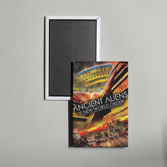 Ancient Aliens and the New World Order Mini Movie Fridge Magnet