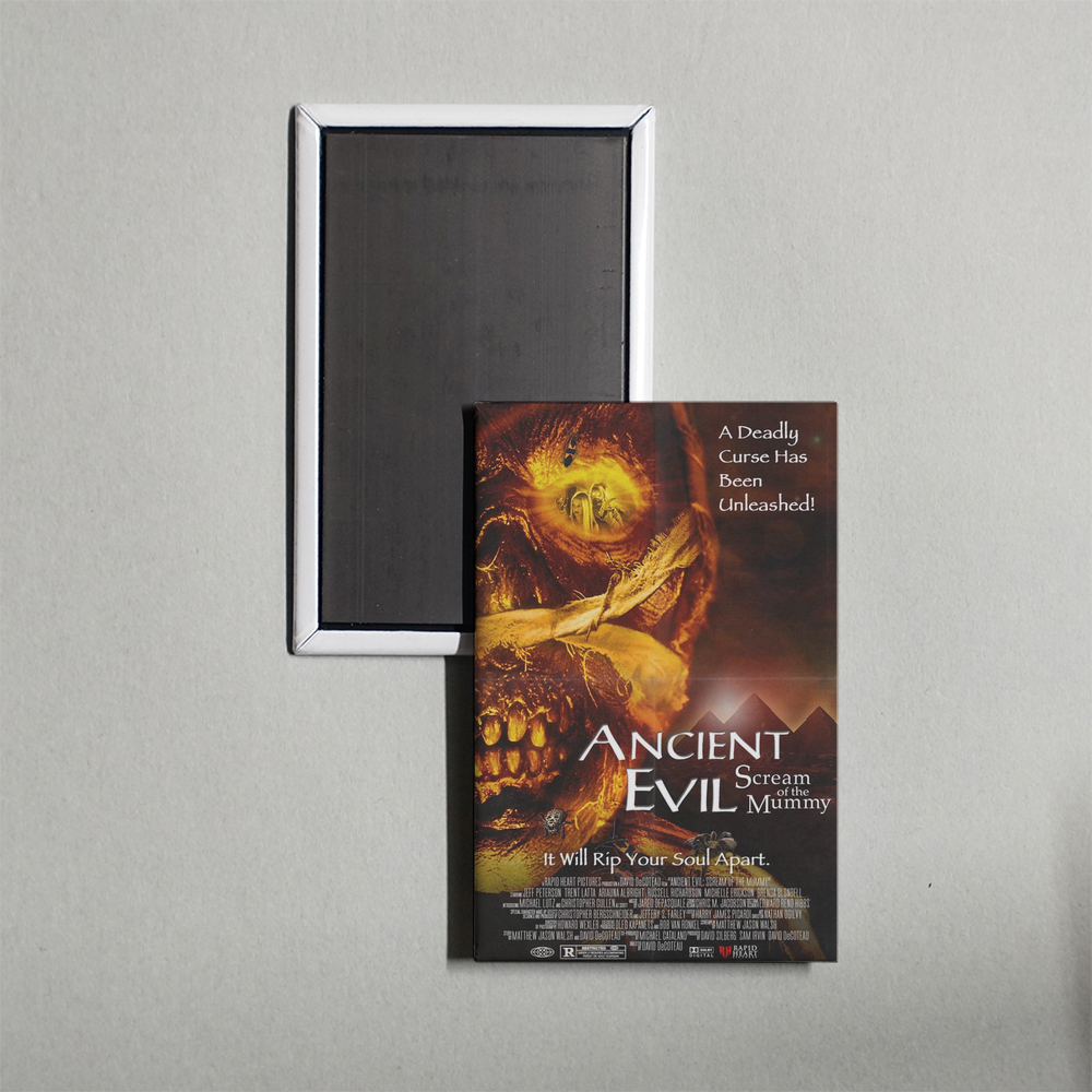 Ancient Evil Scream of the Mummy Mini Movie Fridge Magnet