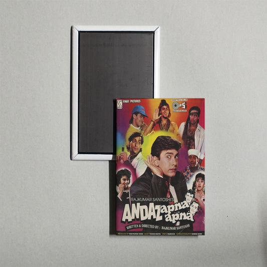 Andaz Apna Apna Mini Movie Fridge Magnet
