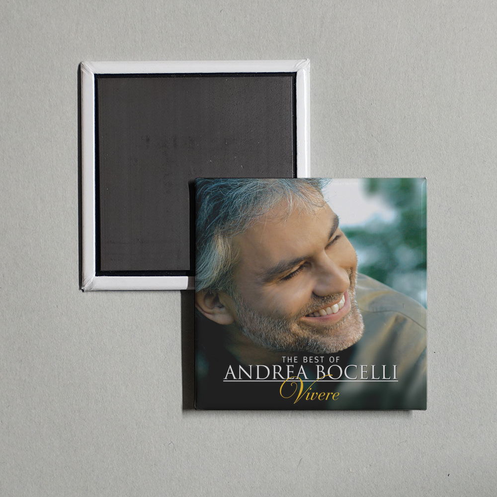 Andrea Bocelli - The Best of Andrea Bocelli - 'Vivere' Album Cover Fridge Magnet