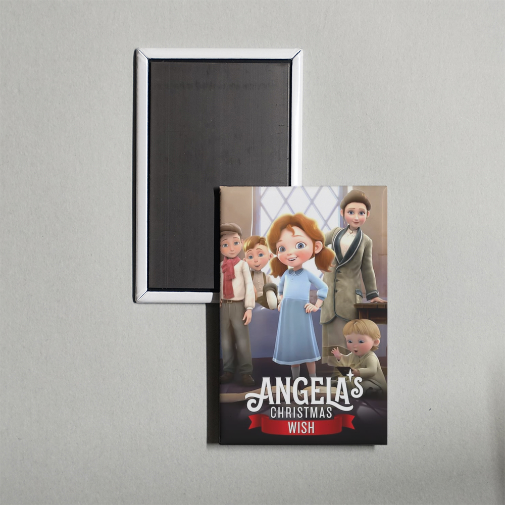 Angela's Christmas Wish Mini Movie Fridge Magnet