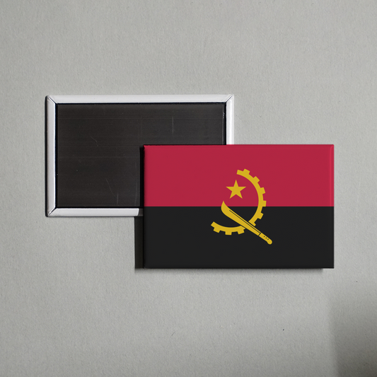 Angola Flag Fridge Magnet