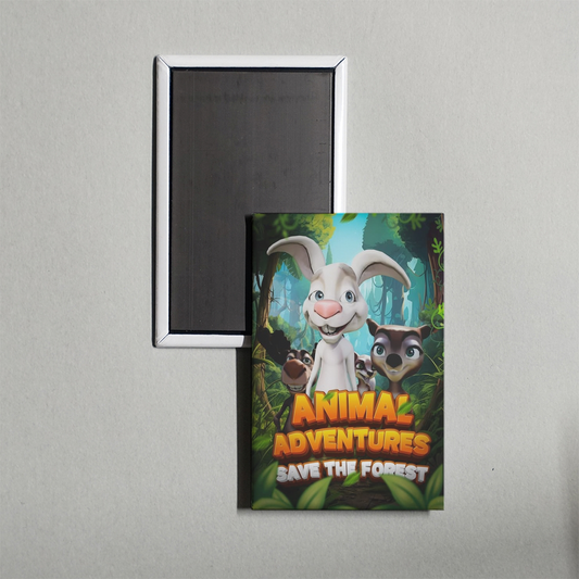 Animal Adventures Save The Forest Mini Movie Fridge Magnet