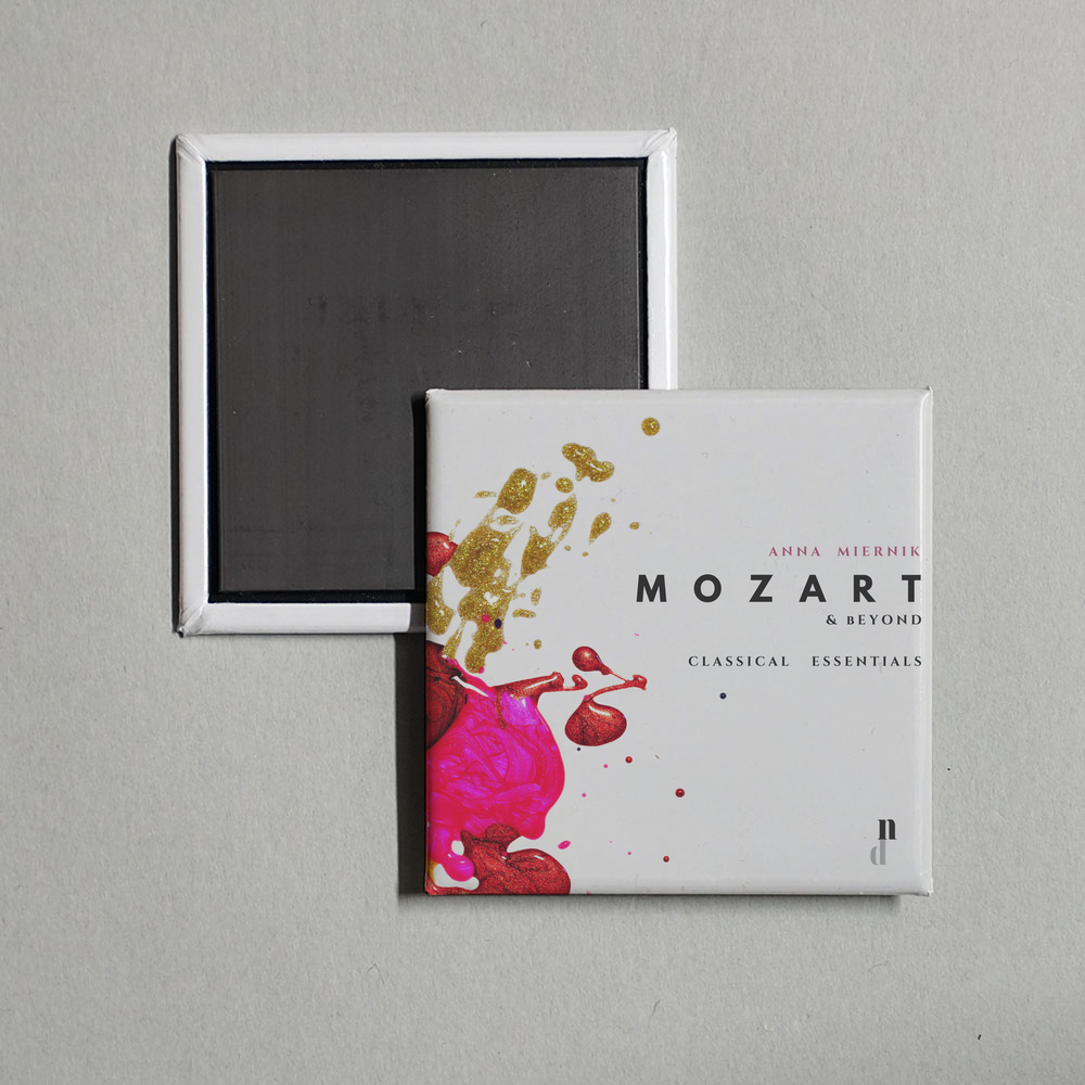 Anna Miernik - Mozart & Beyond. Classical Essentials Album Cover Fridge Magnet