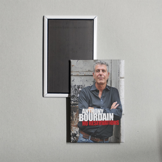 Anthony Bourdain No Reservations TV Show Fridge Magnet