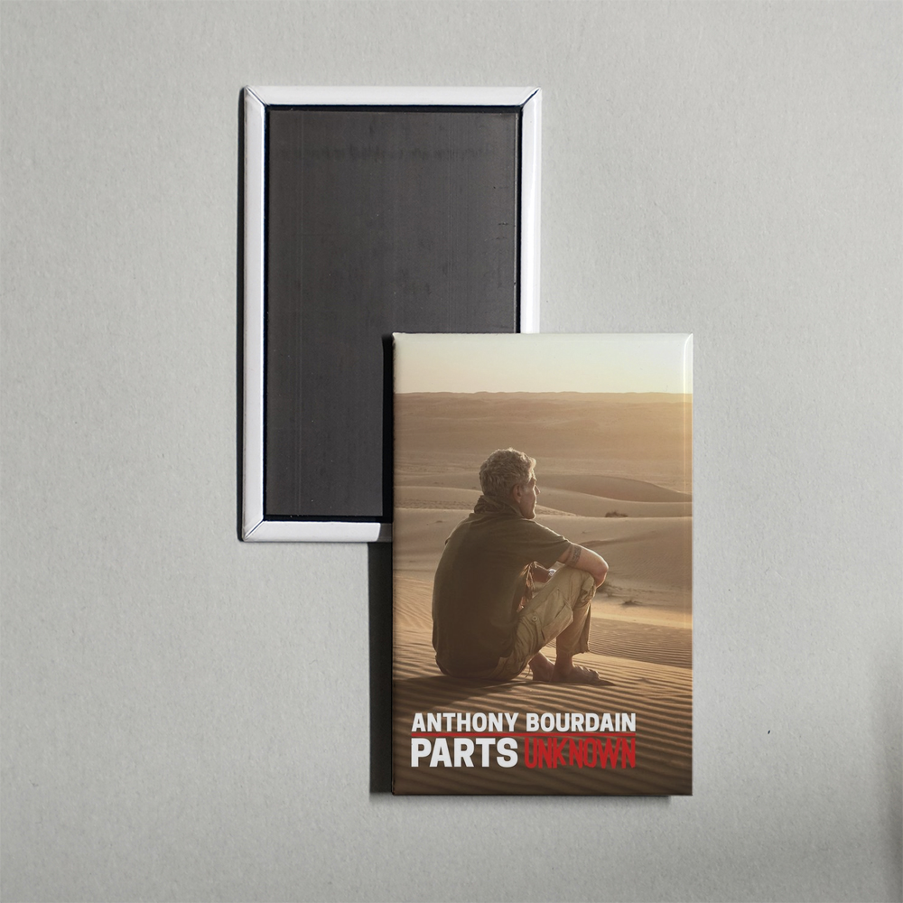 Anthony Bourdain Parts Unknown TV Show Fridge Magnet