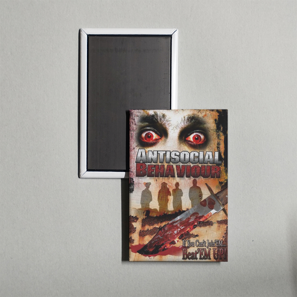 Antisocial Behaviour Mini Movie Fridge Magnet