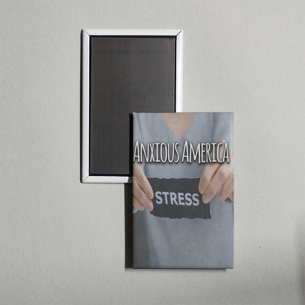 Anxious America Mini Movie Fridge Magnet