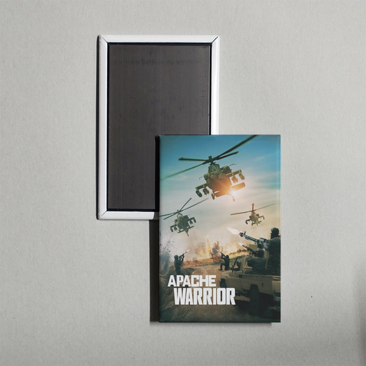Apache Warrior Mini Movie Fridge Magnet