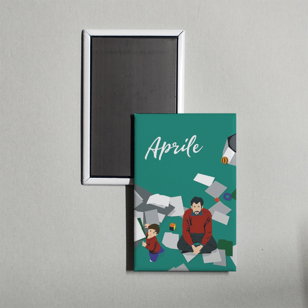 Aprile Mini Movie Fridge Magnet