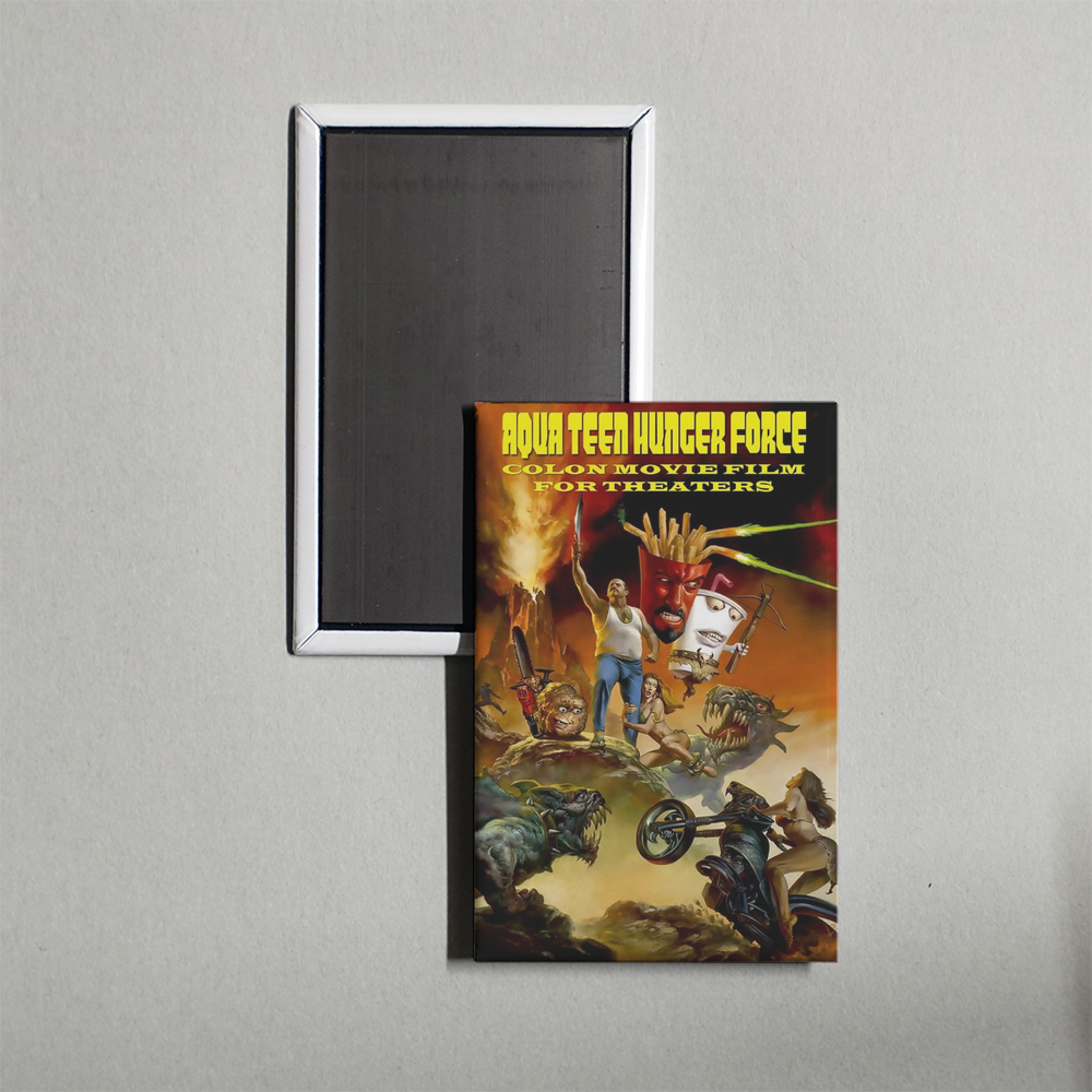 Aqua Teen Hunger Force Colon Movie Film for Theaters Mini Movie Fridge Magnet