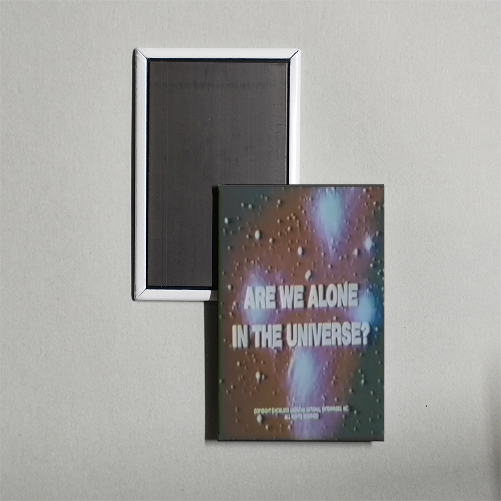 Are We Alone in the Universe Mini Movie Fridge Magnet