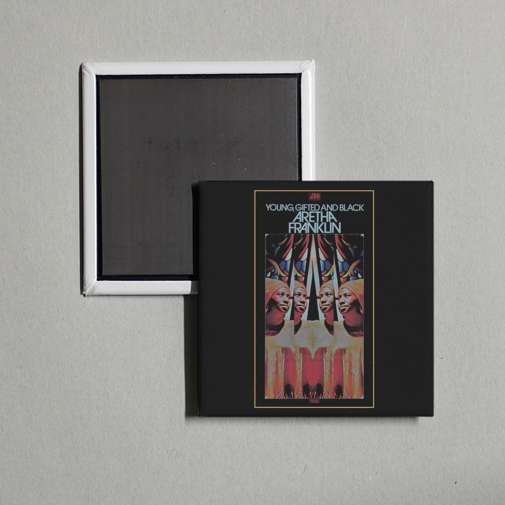 Aretha Franklin - Young, Gifted and Black Album Cover Fridge Magnet