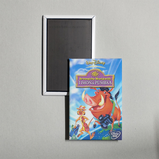 Around the World With Timon & Pumbaa Mini Movie Fridge Magnet