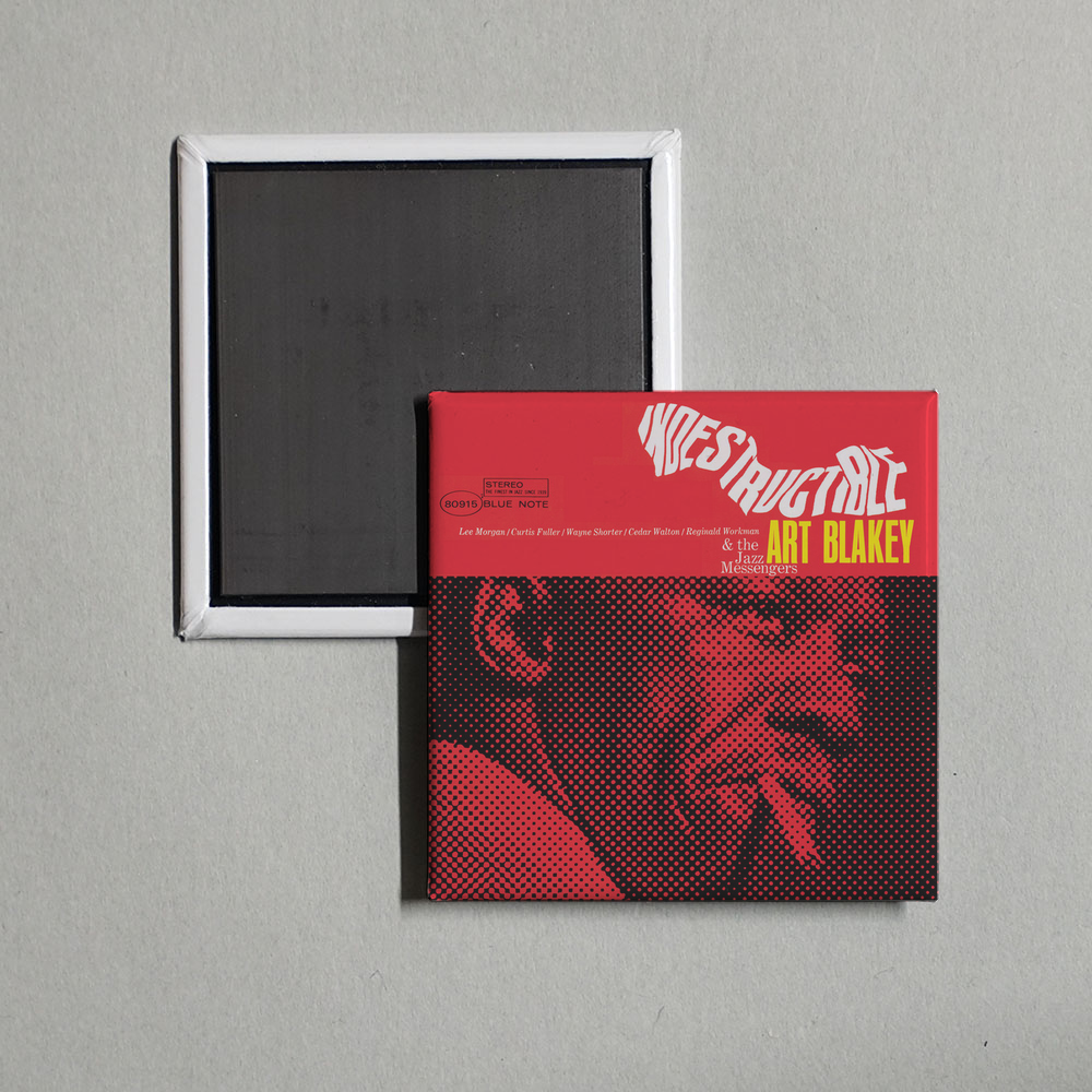Art Blakey & The Jazz Messengers - Indestructible Album Cover Fridge Magnet